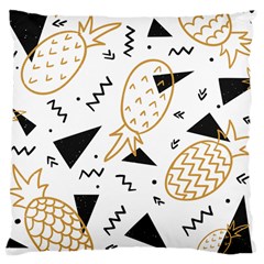 Golden Pineapples Large Cushion Case (two Sides) by goljakoff