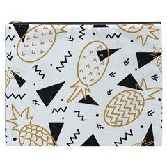 Golden Pineapples Cosmetic Bag (xxxl) by goljakoff