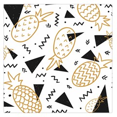 Golden pineapples Large Satin Scarf (Square)