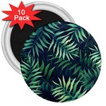 Green leaves 3  Magnets (10 pack)  Front