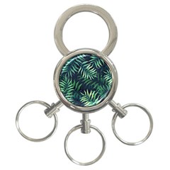 Green Leaves 3-ring Key Chain by goljakoff