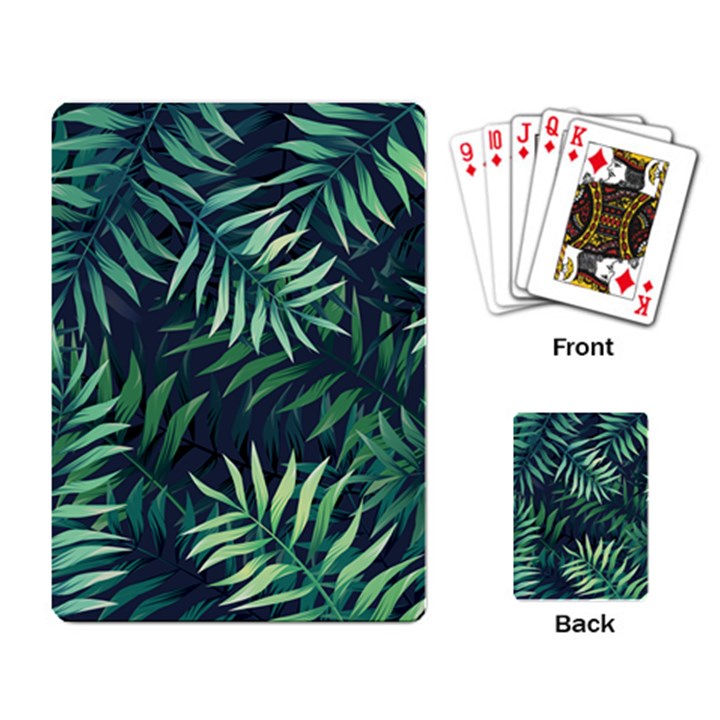 Green leaves Playing Cards Single Design (Rectangle)