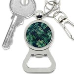 Green leaves Bottle Opener Key Chain Front