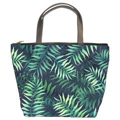 Green Leaves Bucket Bag by goljakoff