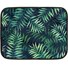 Green Leaves Fleece Blanket (mini) by goljakoff