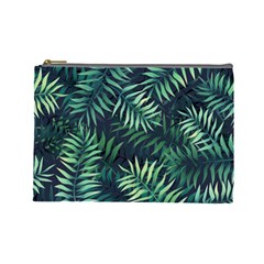 Green Leaves Cosmetic Bag (large) by goljakoff