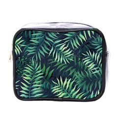 Green Leaves Mini Toiletries Bag (one Side) by goljakoff