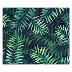 Green Leaves Double Sided Flano Blanket (small)  by goljakoff