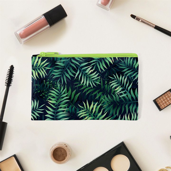 Green leaves Cosmetic Bag (XS)