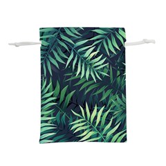 Green Leaves Lightweight Drawstring Pouch (l) by goljakoff