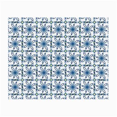 Azulejo Style Blue Tiles Small Glasses Cloth by MintanArt