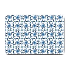 Azulejo Style Blue Tiles Small Doormat  by MintanArt