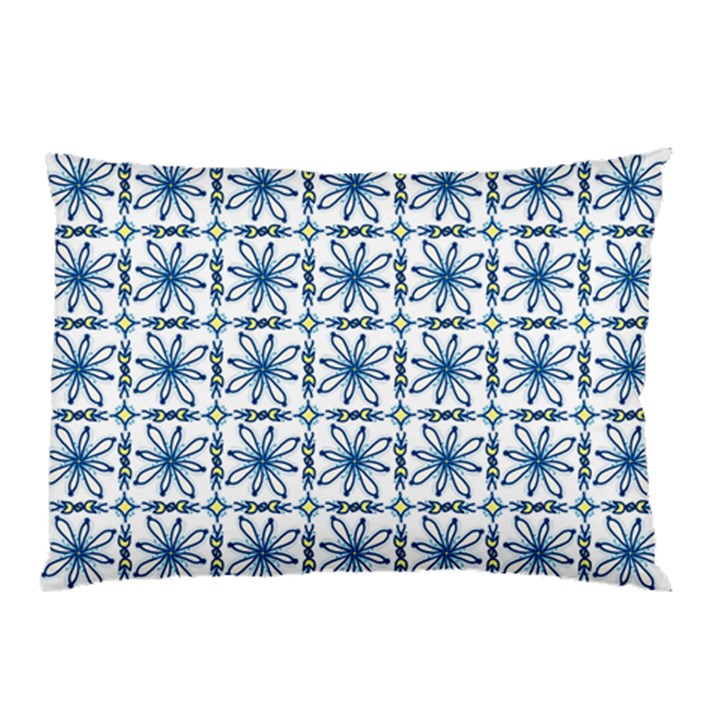 Azulejo style blue tiles Pillow Case