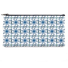 Azulejo Style Blue Tiles Pencil Case by MintanArt