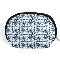 Azulejo Style Blue Tiles Accessory Pouch (medium) by MintanArt