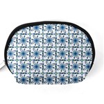 Azulejo style blue tiles Accessory Pouch (Medium) Back