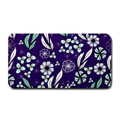 Floral Blue Pattern Medium Bar Mats by MintanArt