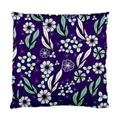 Floral Blue Pattern Standard Cushion Case (two Sides) by MintanArt