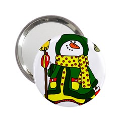 Christmas Snowman  2 25  Handbag Mirrors by IIPhotographyAndDesigns