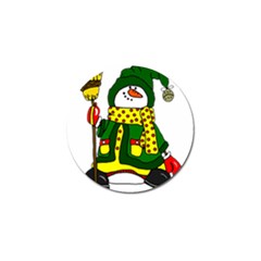 Christmas Snowman  Golf Ball Marker by IIPhotographyAndDesigns