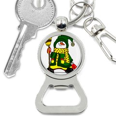 Christmas Snowman  Bottle Opener Key Chain by IIPhotographyAndDesigns