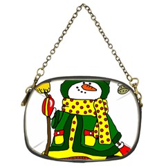 Christmas Snowman  Chain Purse (two Sides) by IIPhotographyAndDesigns