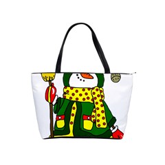 Christmas Snowman  Classic Shoulder Handbag by IIPhotographyAndDesigns