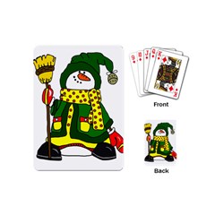 Christmas Snowman  Playing Cards Single Design (mini) by IIPhotographyAndDesigns