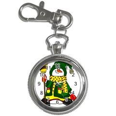 Christmas Snowman  Key Chain Watches by IIPhotographyAndDesigns