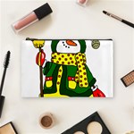 Christmas Snowman  Cosmetic Bag (Medium) Front