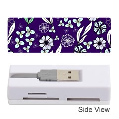 Floral Blue Pattern  Memory Card Reader (stick)