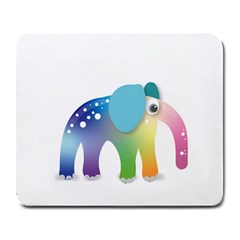 Illustrations Elephant Colorful Pachyderm Large Mousepads by HermanTelo