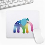 Illustrations Elephant Colorful Pachyderm Large Mousepads Front