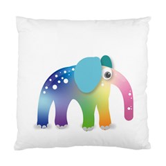 Illustrations Elephant Colorful Pachyderm Standard Cushion Case (two Sides)