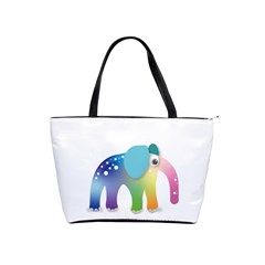 Illustrations Elephant Colorful Pachyderm Classic Shoulder Handbag