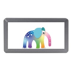 Illustrations Elephant Colorful Pachyderm Memory Card Reader (mini) by HermanTelo