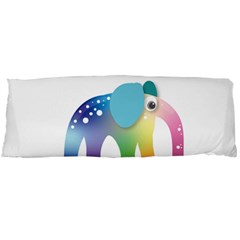 Illustrations Elephant Colorful Pachyderm Body Pillow Case (dakimakura)