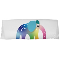 Illustrations Elephant Colorful Pachyderm Body Pillow Case Dakimakura (two Sides) by HermanTelo