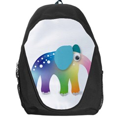 Illustrations Elephant Colorful Pachyderm Backpack Bag