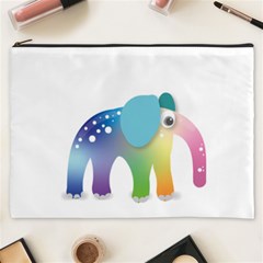 Illustrations Elephant Colorful Pachyderm Cosmetic Bag (xxxl)