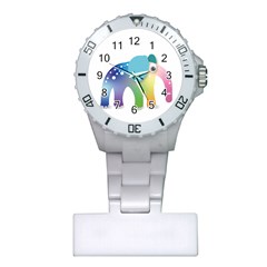 Illustrations Elephant Colorful Pachyderm Plastic Nurses Watch