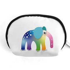 Illustrations Elephant Colorful Pachyderm Accessory Pouch (medium)