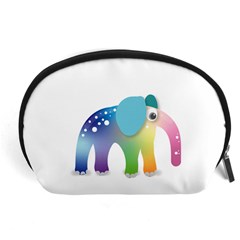 Illustrations Elephant Colorful Pachyderm Accessory Pouch (large) by HermanTelo