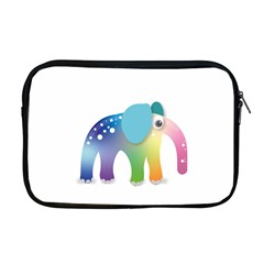 Illustrations Elephant Colorful Pachyderm Apple Macbook Pro 17  Zipper Case