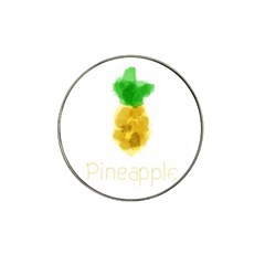 Pineapple Fruit Watercolor Painted Hat Clip Ball Marker (10 Pack) by Mariart