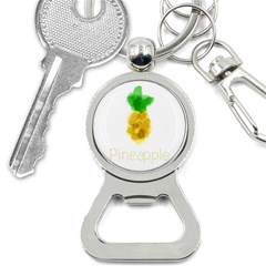 Pineapple Fruit Watercolor Painted Bottle Opener Key Chain by Mariart