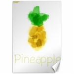 Pineapple Fruit Watercolor Painted Canvas 24  x 36  23.35 x34.74  Canvas - 1