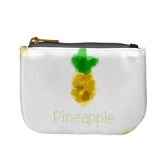 Pineapple Fruit Watercolor Painted Mini Coin Purse by Mariart