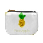 Pineapple Fruit Watercolor Painted Mini Coin Purse Front