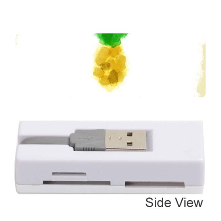 Pineapple Fruit Watercolor Painted Memory Card Reader (Stick)